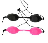 2 occhiali di sicurezza per abbronzatura, benda durevole per pazienti in Ipl, UV, terapia della luce LED a infrarossi per prendere il sole sulla spiaggia, occhiali in silicone comodi da indossare con