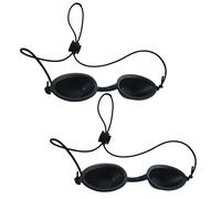 2 occhiali solarium occhiali di protezione UV e occhiali di protezione a infrarossi per lampada a luce rossa, protezione per gli occhi regolabile per il sole e la bellezza, affidabile maschera per gli