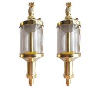 2 oliatori a goccia BSP, filettatura G1/8, 200 ml, olio a goccia a vista, valvola ad ago, ricambio per apparecchiature industriali