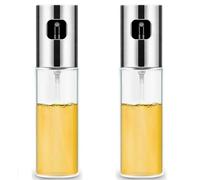 2 Oliera Spray 100ml Acetiera Vetro e acciaio da tavola Spruzzino Spruzzatore