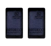 2 ombretti Art Deco color perla 82 Pearly Smokey Blue Violet 0,8 g