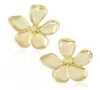 2 orecchini a forma di fiore grande oro in metallo con motivo a petali boho Statement Flower Earrings Orecchini floreali per donne e donne