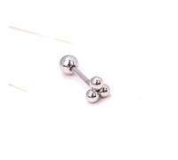 2 orecchini alla moda a serpente con sfera rotonda in cristallo luna, trago, orecchio, in acciaio inox, per elica e cartilagine, 8 rose gold, Acciaio inossidabile, cristallo, metallo, Agata