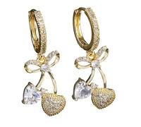 2 orecchini pendenti alla moda di ispirazione vintage gioielli per orecchio in rame versatili pezzo dichiarazione per giovani moda moda orecchini ciliegie orecchini pendenti geometrici orecchini