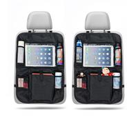 2 Organizer per Auto - Proteggi Sedile per Bambini Posteriore, in Materiale Nylon, Impermeabile e Resistente, con Grande Spazio di Archiviazione, Adatto per Sedili Auto e per la Casa
