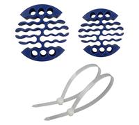 2 organizer per cavi, 30 fori, pettini per cavi, reti per stanze, strumento di gestione dei cavi, supporto per cavi per reti durature, kit con elementi di fissaggio