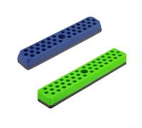 2 organizer per punte esagonali per cacciavite da 1/4 di pollice, contiene 43 punte, design anti-fuoriuscita, in plastica resistente agli urti, vari colori, 180 x 20 x 31 mm, soluzione di