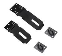 2 oscillazioni nere per lucchetto, serratura a capannone, bullone in acciaio inox, serratura a capannone, serratura in acciaio inox per porte di casa, armadi, cassetti, finestre, garage