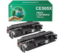 2 pacchetti compatibili CE505X 05X Black Toner per p2055d p2055dn stampanti P2055dn