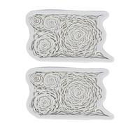 2 pacchetti in silicone muore di rosa fiore rosa strumento di tettona di cottura fai -da -te per la preparazione di artigianato per torte di caramelle al cioccolato
