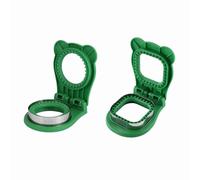 2 pacchetti non incrostabili per sandwich sandwich cotter per bambini (verde) (pacchetto verde 2)