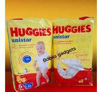 2 Pacchi (24 Pannolini) Pannolino Huggies Unistar Taglia 6 (15/30 Kg)