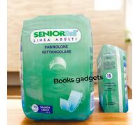 2 Pacchi (30 Pannoloni Rettangolari) Senior Bell Pannolone Incontinenti Tg Large