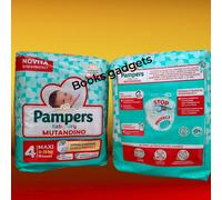 2 Pacchi (32 Mutandine) Pampers Baby Dry Mutandino Pannolino Tg. 4 (8-15 Kg)