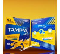 2 Pacchi (36 Tamponi) TAMPAX & GO Regular Assorbenti Interni con Applicatore
