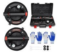 2 Pacchi 8" Ventose per Vetro, Ventosa per Piastrelle Con Manometro, Ventose Pro