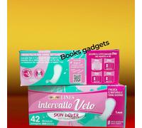 2 pacchi (84 Proteggi Salva Slip) Lines Intervallo Velo Skin Lover No Profumo