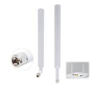 2 Pacchi Antenna 4G LTE SMA Maschio Bianca 10dBi Compatibile con B310 B593 B593S-850 B880 B890 4G LTE CPE Router, ZTE, Cellular Trail Cameras Extender, Hotspot Mobile (Bianco)