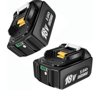 2 Pacchi - Batteria di Ricambio Makita 18V 5.0Ah - Potenza e Affidabilità per i Tuoi Utensili