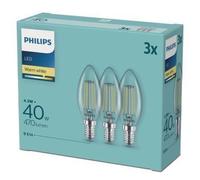 2packs Di PHILIPS Lampadine LED Set 3x E27 4.3W=40W Bianco Caldo 2700K [EEK: F]