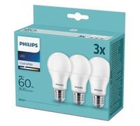 2 Pacchi Di Lampadine LED Philips Set 3x E27 9W = 60W Bianco Neutro 4000K [EEK: F]