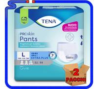 2 PACCHI NUOVI TENA PANTS PROSKIN EXTRA PLUS PIU' ASSORBENTI LARGE 100-135 cm