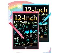 2 Pacchi Tavoletta Grafica LCD, Lavagnetta Cancellabile Bambini 12 pollici, Tavoletta Grafica, Lavagna Magica per Bambini, Regalo per Ragazze e Ragazzi dai 3 ai 9 Anni (12 pollici Blu+Rosa)