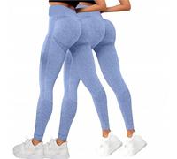 2 Pacco Leggins 3D Anticellulite Donna Sportivi PRO Push Up Leggings Solenao Compressione Lipedema Leggins Palestra Vita Alta Senza Cuciture Leggings Anti Cellulite Pantaloni Fitness Yoga