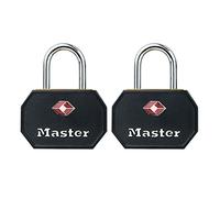 2-Pack 1-1/4 In. Black Keyed-Alike Luggage Lock -4681TBLK