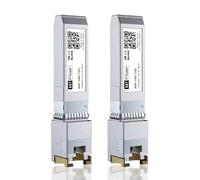 2 pack, 10GBASE-T SFP+ Transceiver 80 metres, SFP+ a RJ45, 10G SFP+ a Ethernet Modulo Compatibile con Cisco SFP-10G-T-S, MA-SFP-10GB-T, Ubiquiti UniFi UF-RJ45-10G, Mikrotik S+RJ10...