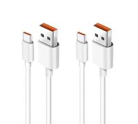 2-Pack 120W Cavo USB C 1M (compatibile con 33W/67W) 6A Ricarica Rapida Per Xiaomi Redmi Note 14/13/12/11s/11/13 Pro/8 9 Pro 9T; Xiaomi mi 13/14/12T/11T Pro/11 Lite/10/12, POCO X6/X5/CC. 65/M5 /X4