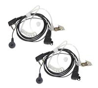 2-Pack 2 Pin Acustico Tubo Auricolare Mani Libere Microfono Per Kenwood TK Serie
