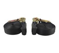 2 Pack 20 FT Cinghie di Ancoraggio un Cricchetto 6M X25Mm Cinghia un Cricch3257