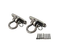 2 Pack 304 Stainless Steel Fixed Hooks for Concrete, Wood, Hammock, Yoga