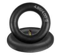 2 Pack 4.80/4.00-8 Camere d'aria con TR87 Stem della valvola piegata 4.80-8 Camere d'aria della tosaerba per la carrella della ruota della passerella Carri da giardino Tosaerbe Tillers
