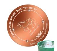 2 Pack 4 Inch 99.99% Pure Copper Purification Disk With 3-Point Stand | Use Cleaner For Backyard Bird Bath & Cattle Horse Livestock Water Trough All Season Water Cl