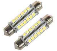 2-Pack 41mm Siluro 24 SMD Raffreddamento Bianco Navigation Lampadina Masthead /