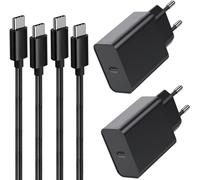 2 Pack 45 W caricatore USB C veloce, caricatore e cavo per Samsung Galaxy S25 Ultra/S24 Plus/S25/S24 Ultra/S22+/S23/S21 S20 FE,Note 20,A54 5G/A15 A56 A55 A36 A34 A55 A5 33 A1 4 Presa Adattatore di
