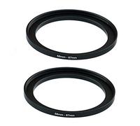 (2-Pack) 58-67 MM step-up anello adattatore, 58 millimetri a 67 millimetri passo up anello filtro, 58 millimetri maschio 67 millimetri femmina anello passo avanti per obiettivo DSLR fotocamera e ND UV CPL filtro infrarosso