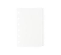 2 Pack A7 Binder Dividers 6 Tabs Clear Plastic Binder Index Tabs Planner Divider for Round Ring Binder Sheet Protector (Total 12 Dividers)