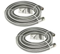 2-Pack Acciaio Inox Frigorifero / Ghiaccio Maker Tubo 1/4 " x1/4 " 1.8m Acqua