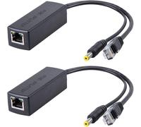 [2 Pack] ® Active Poe Splitter Adattatore, 48V to 12V, IEEE 802.3Af Compliant 10