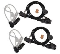 2-Pack Acustico Tubo Auricolare Cuffie Ptt Mic per Vertex Standard VX Serie