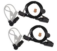 2-Pack Acustico Tubo Auricolare Cuffie Ptt Mic per Vertex Standard VX Serie