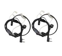 2-Pack Acustico Tubo Auricolare Ptt Microfono Cuffie per Baofeng BF-888 BF-999
