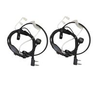 2-Pack Acustico Tubo Auricolare Ptt Microfono Cuffie per Baofeng BF-888 BF-999