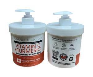 2-pack Advanced Clinicals Vitamina C + Curcuma Illuminante Viso Body & Crema