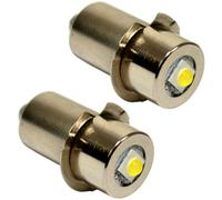 2-Pack Aggiornamento Lampadina LED 3W 6-24V Per Torcia Ridgid R8693B Gen5x