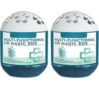 2 Pack Air Purifiers for Bedroom Home, Air Purification Dust Removal Box, Automatic Dust Collection with Filter,Odor Eliminator Airs Fresheners For Home,LongLasting Freshness,Plant-Based,Whisper Quiet