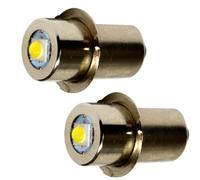 2-Pack Alta Potenza Lampadina 3W LED 150LM 6-24V per Makita Luminose, A-94502